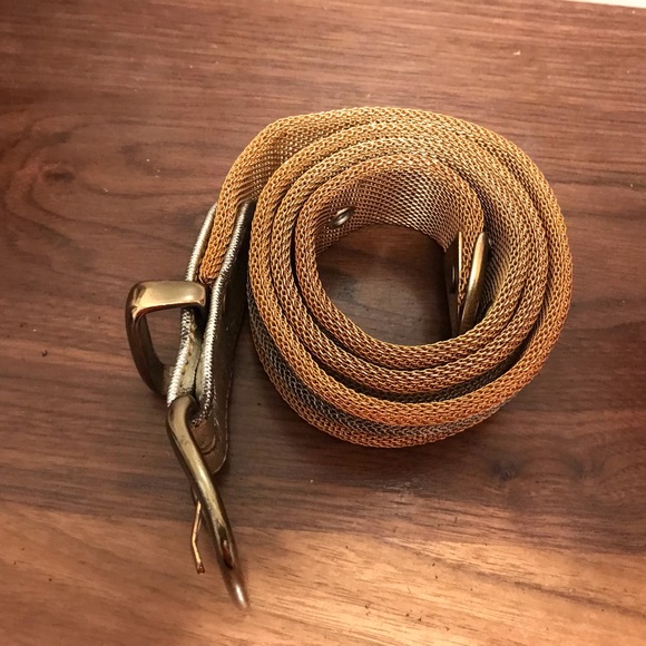 Mesh belt gold silver size medium - Picture 2 of 11